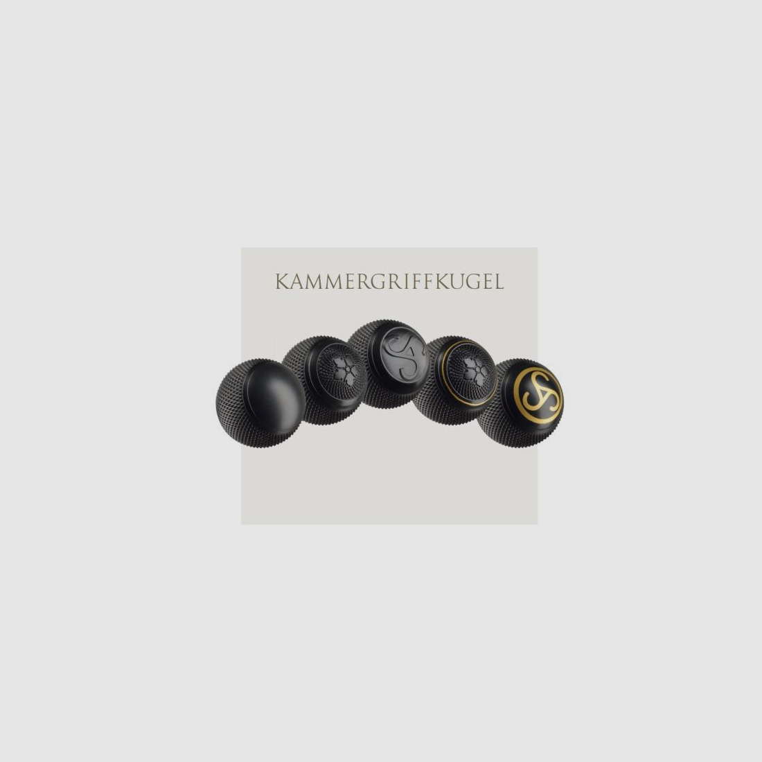 SAUER Tuning/Ersatzteil f. Langwaffe Kammergriffkugel Stahl f. S404  mit SAUER Logo