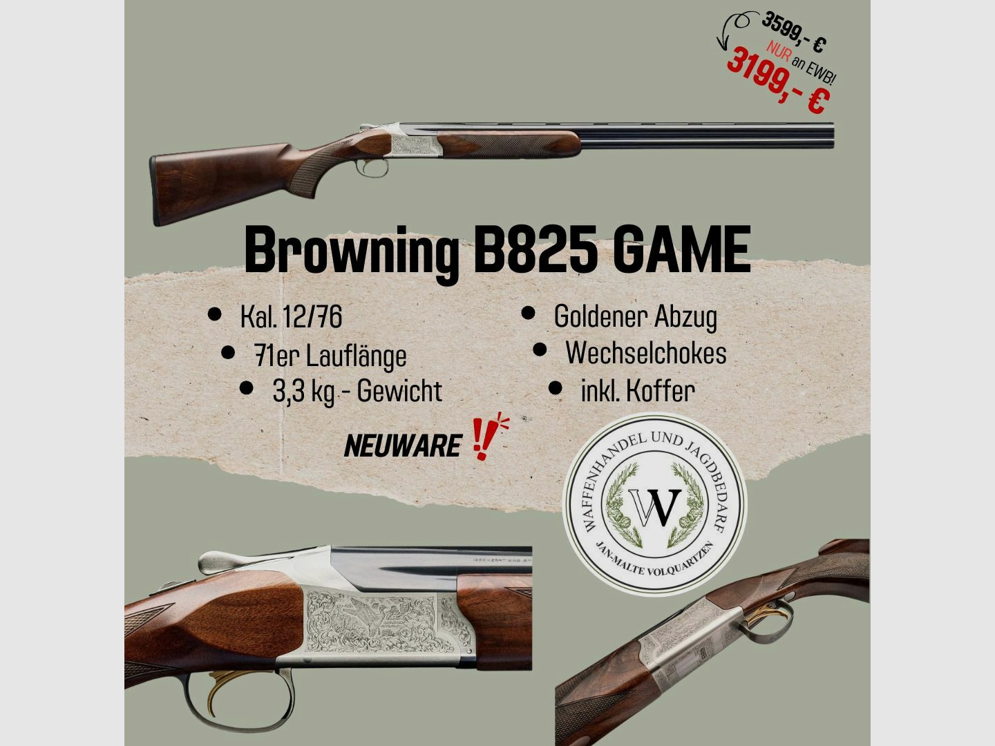 Browning B825 Game 12/76
