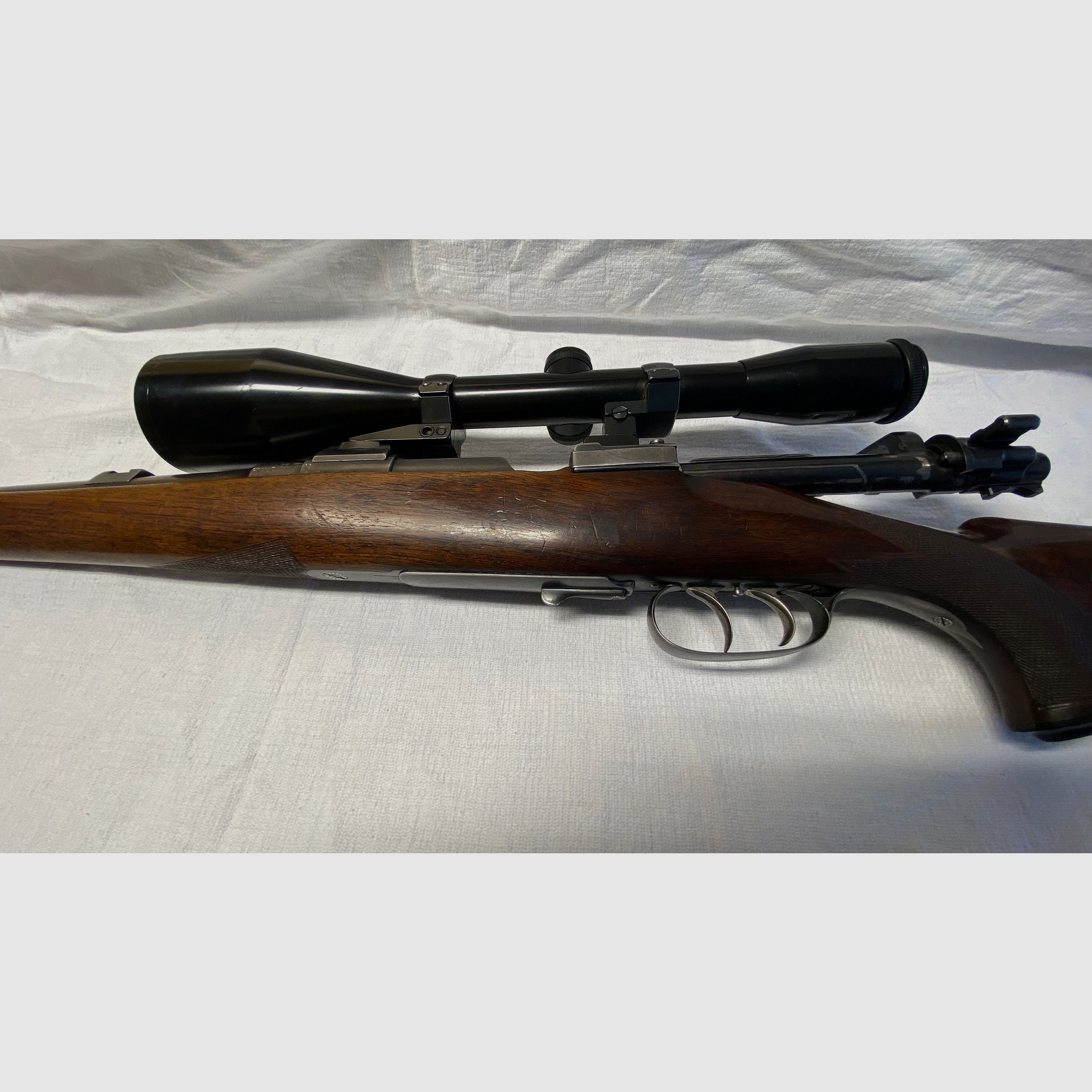  Ferlacher Repetierbüchse  8x57 IS, Repetiergewehr mit Mündungsgewinde für Schalldämpfer, Zielfernrohr 8x56, Neubeschuss 2021