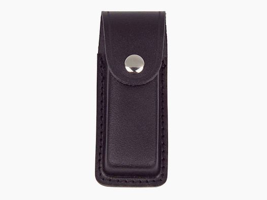 Lederetui schwarz - Grifflänge 11cm, längs tragbar