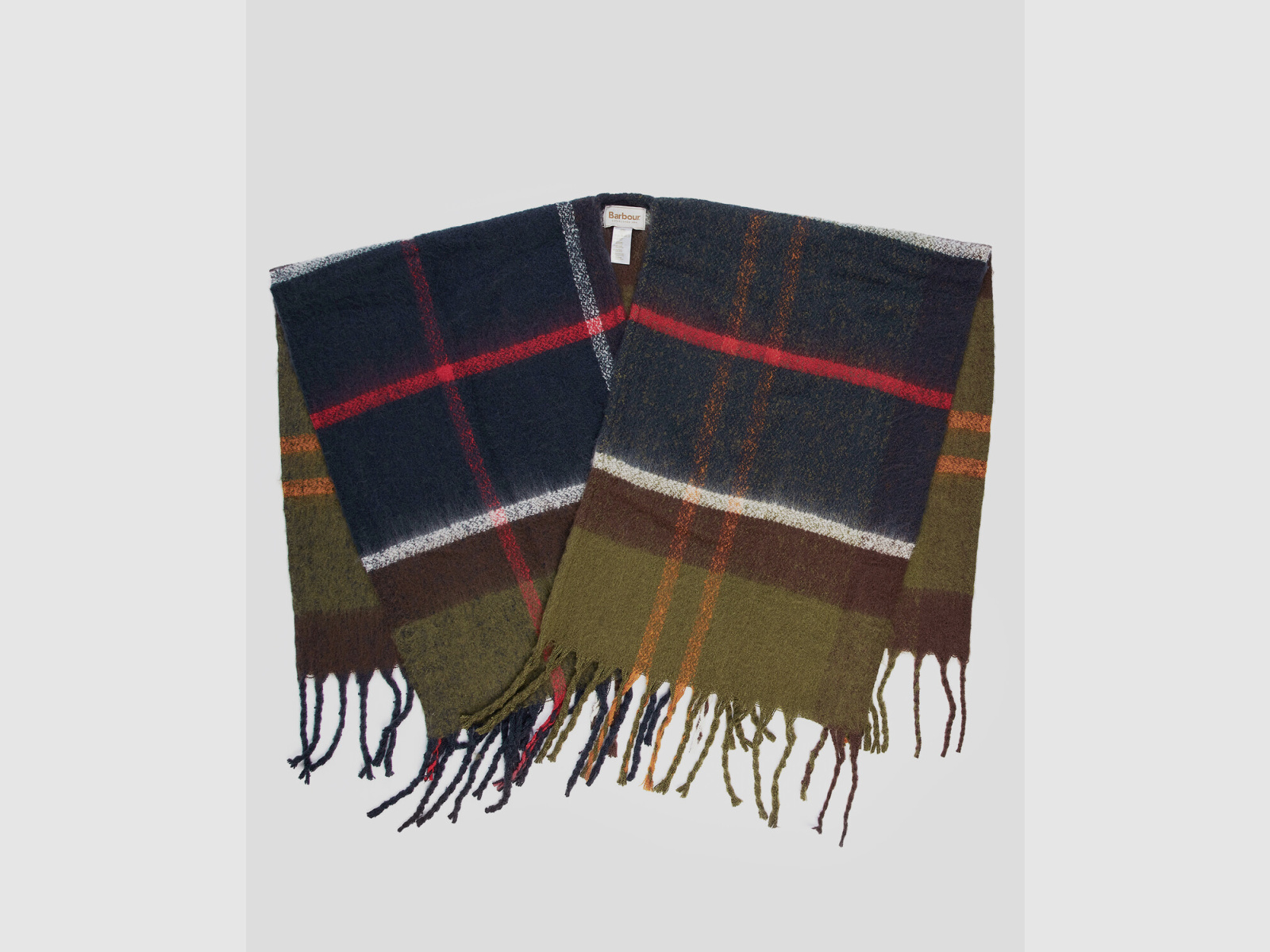 BARBOUR Isla Boucle Serape Cape Oliv