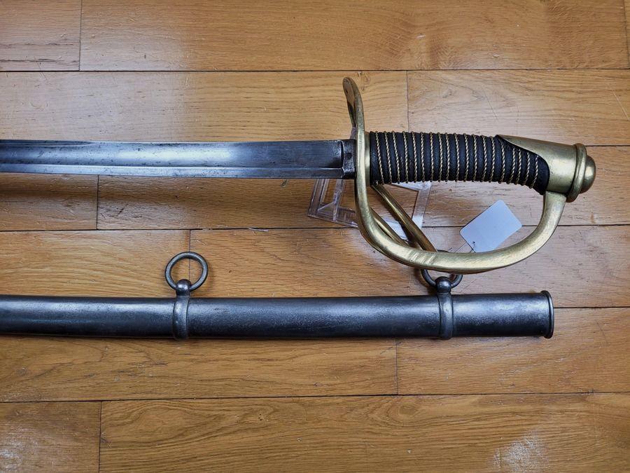 Seltenes Sabre 1822 der schweren Kavallerie (oder „Linienkavallerie“) – Der berühmte „Bancal“ – Kligenthal-Manufaktur August 1824 – Gutes Modell-Futteral – TBE, Bild 11 von 22