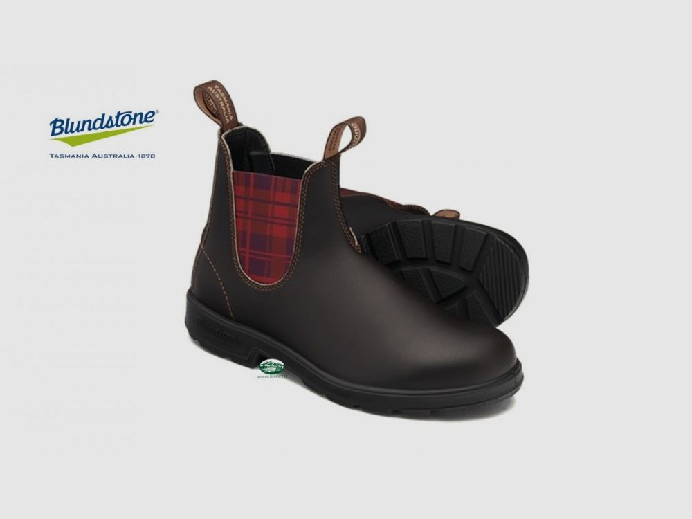 BLUNDSTONE Boot Tartan Czerwony 2100