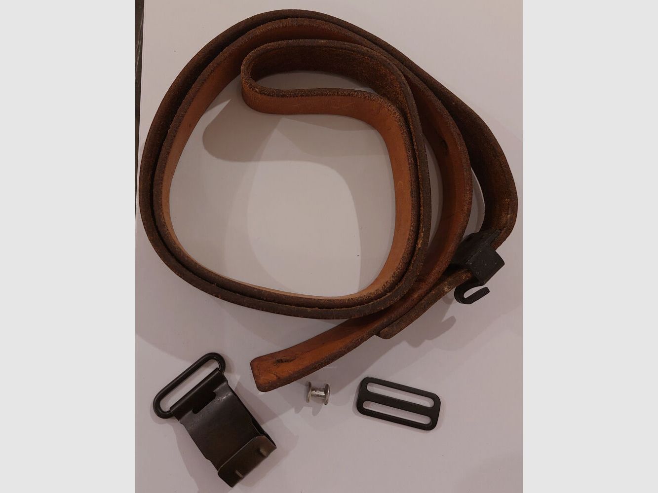 Correa de cuero SIG/correa de transporte completa para rifle de servicio suizo Stgw.57, SIG PE57, SAR M57 SWISS MATCH, imagen 2 de 2