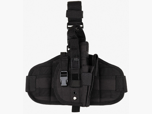Pistolenbeinholster, MOLLE",rechts, schwarz"