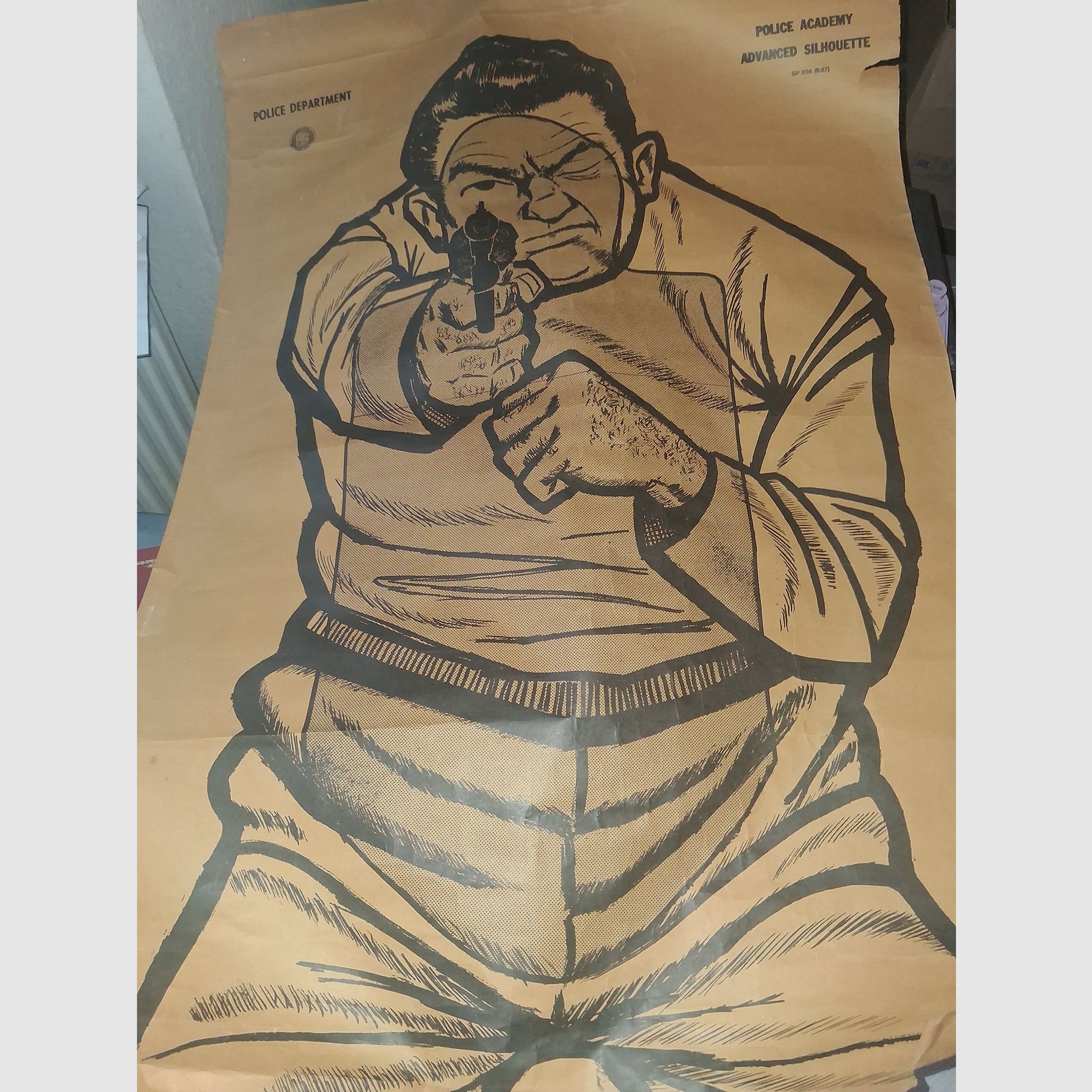 High-end collector's lot: Legendary NYPD "Hole-in-Hole" shooting range history & equipment (unique)