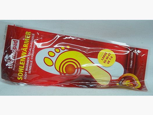 Thermopad Sohlenwärmer 44-46 - 8 Stunden,1 Paar, max.45Grad