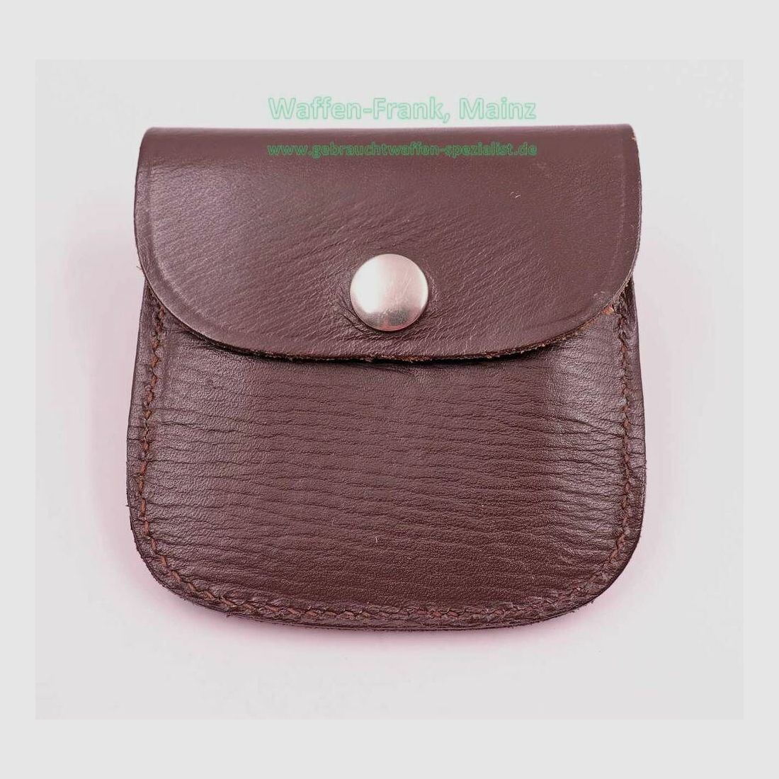 Unknown manufacturer leather cartridge case for shot and bullet