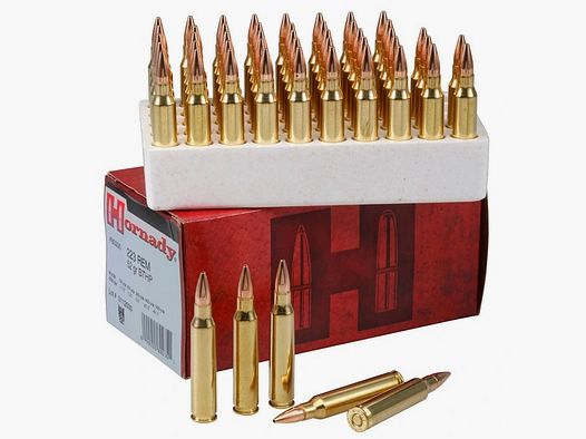 Hornady Match .223 Rem. 52GR BTHP Match 50 cartucce