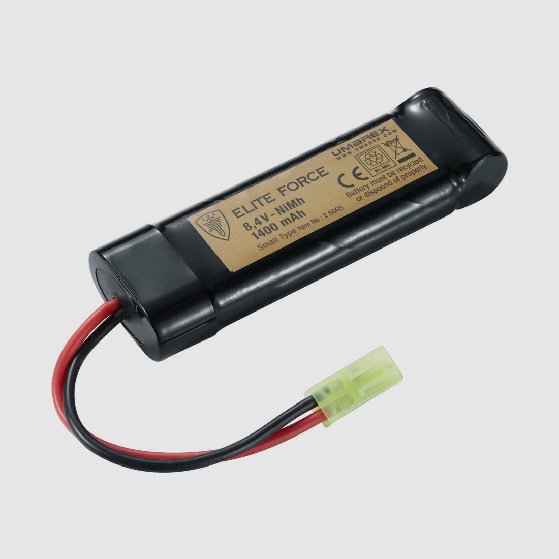 Wiederaufladbarer Airsoft-Akku UMAREX -Elite Force NiMH-Klein 8,4V-1500mAh, Bild 2 von 2