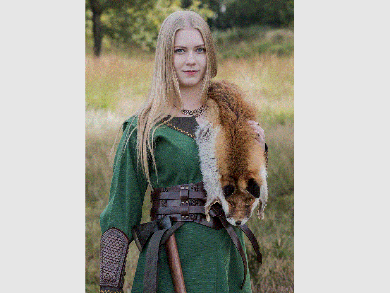 Wikinger Kleid Jona, grün