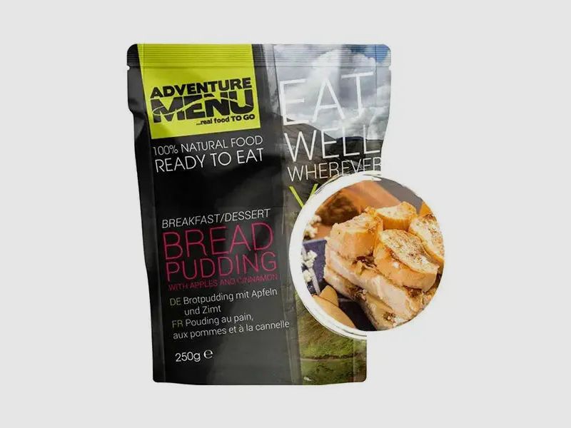 Menú de aventura Brotpudding con manzanas y canela