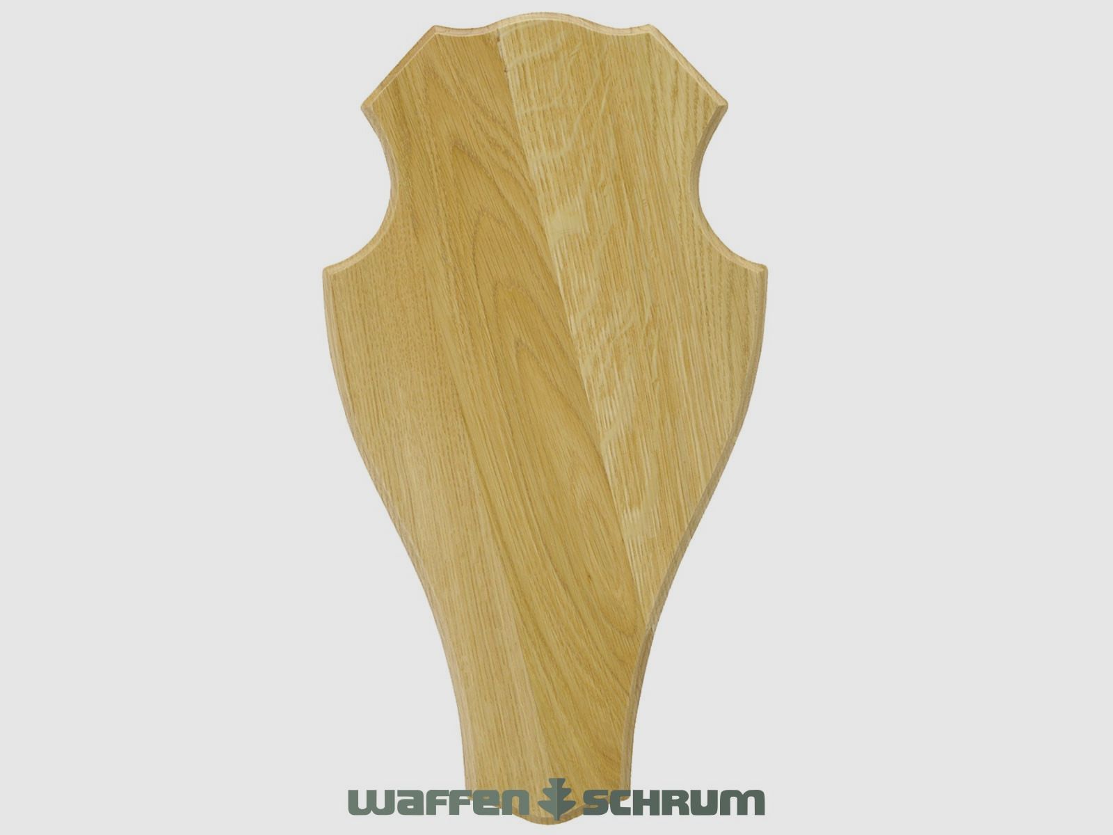 Eurohunt Geweihbrett 29x17cm Eiche - Hell - Rund