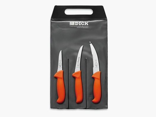 Dick Mastergrip Messer-Set Jagd Outdoor 3-Teilig Orange