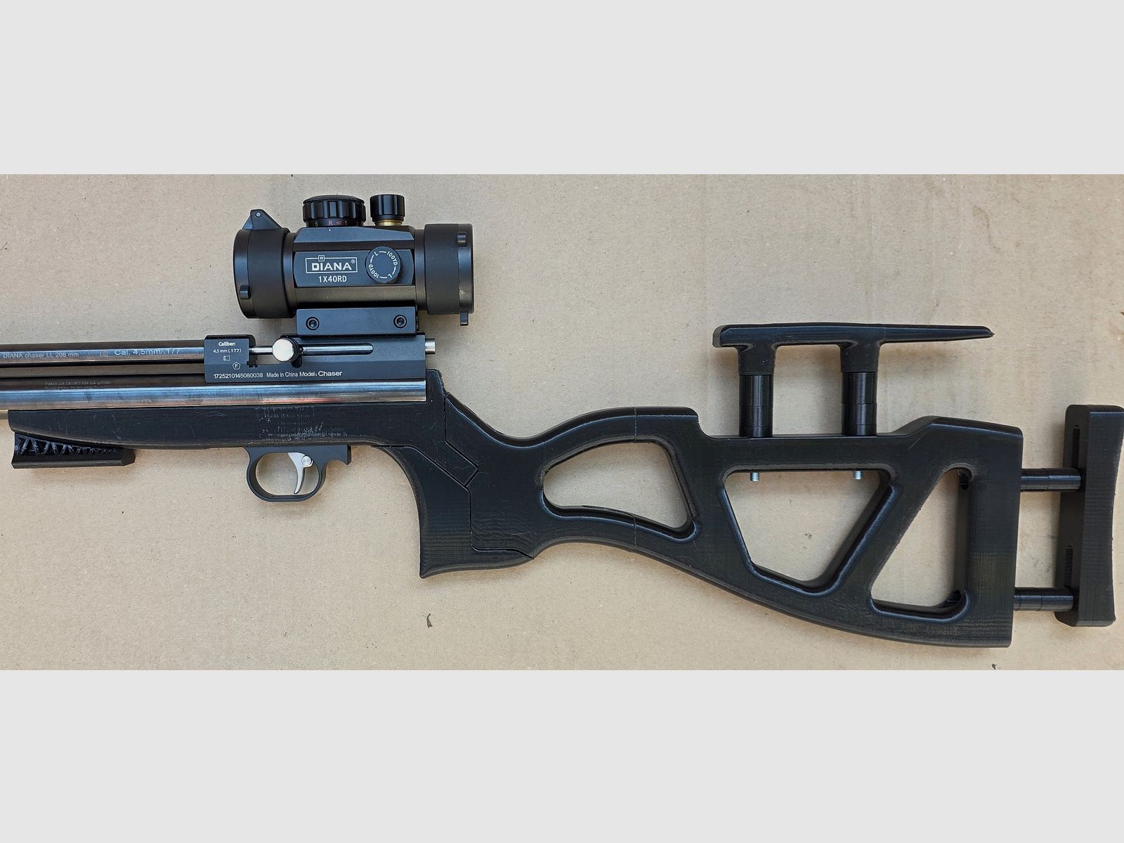 Grip / stock for Diana Chaser Bandit Airbug PETG black #02