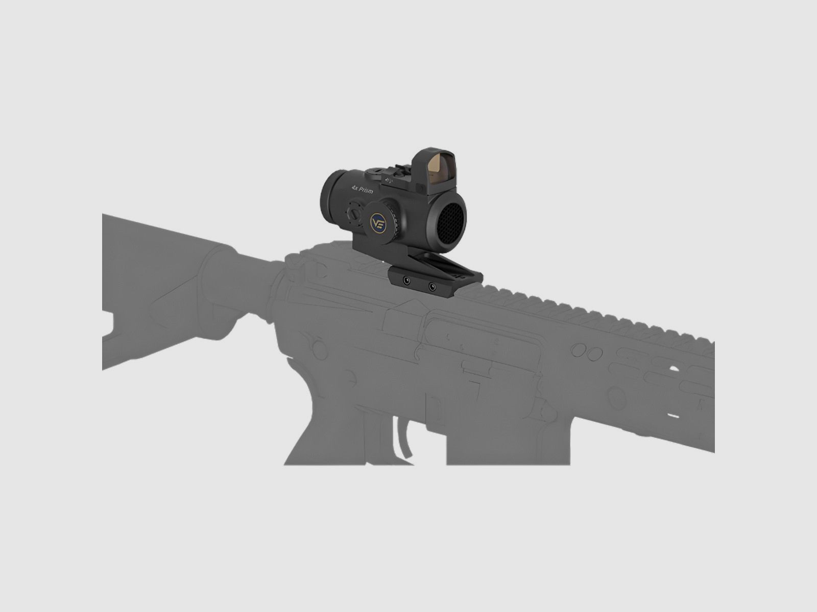 Vector Optics – PARAGON 4x24 Mini Prism Sight with FRENZY 1x17x24 Red Dot Sight – VOGP-01, image 14 of 17