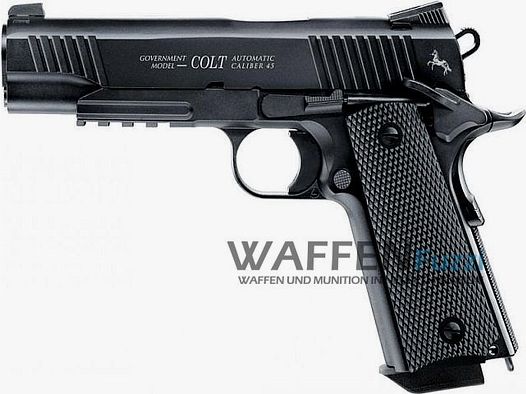 Pistola Colt M45 CQBP CO2 4,5 mm BB, brunita