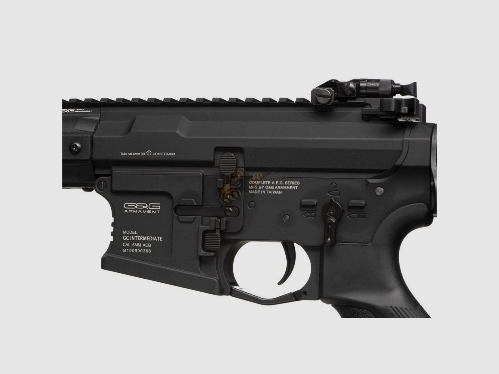 G&G GC16 WARTHOG 12" met ETU in zwart Airsoft S-AEG vrij vanaf 18