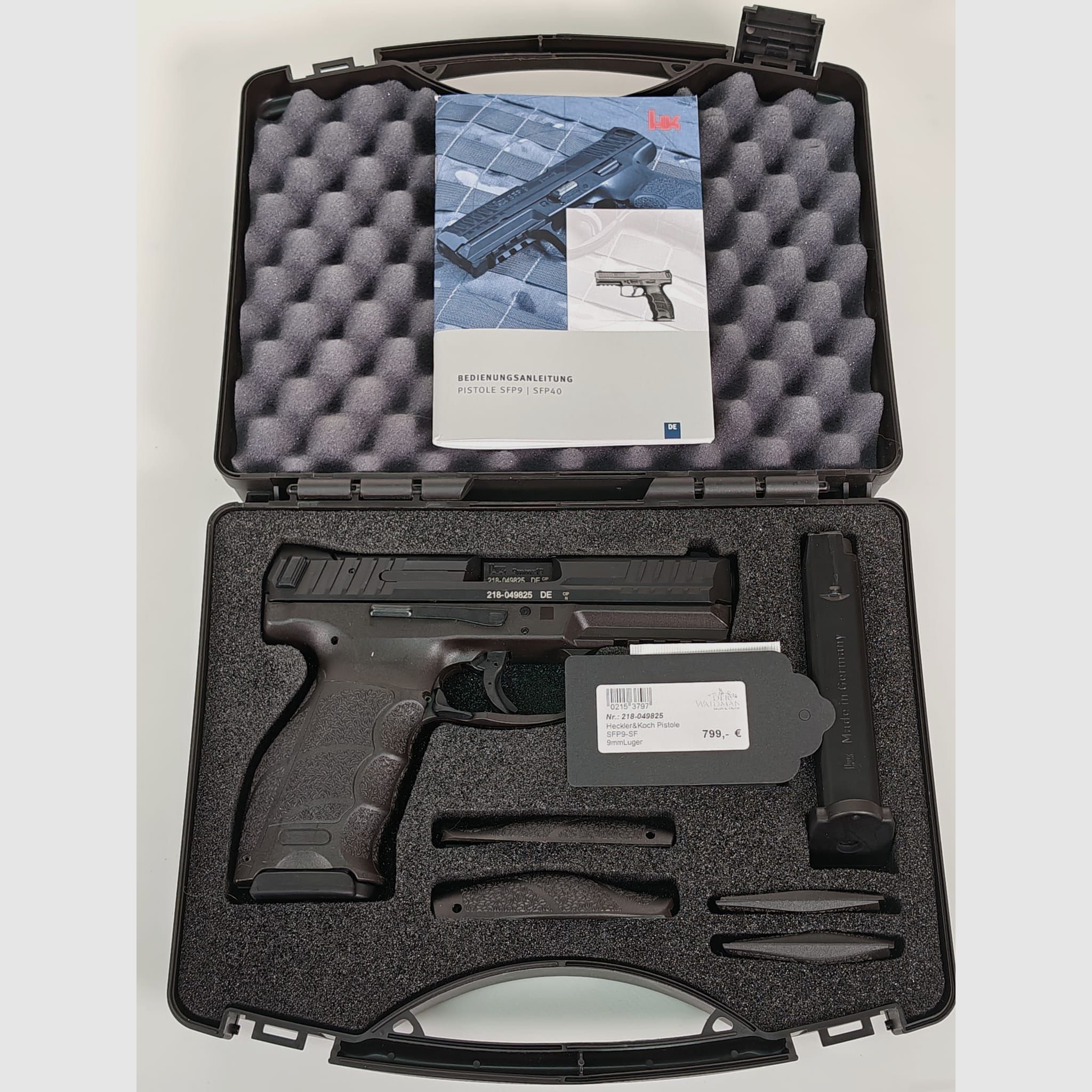Heckler & koch SFP9 9mmLuger inkl. Koffer
