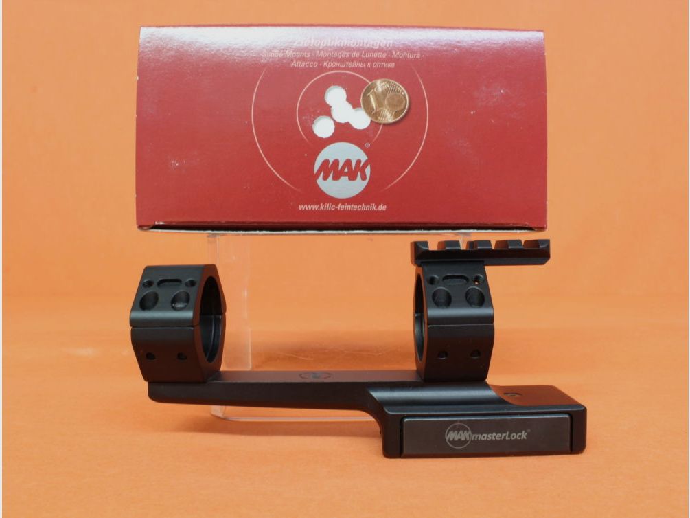 MAK. MAK QD Blockmontage 30mm (60563-3000) mit MAKmasterLock 3" verlängert/ Offset/ BH=23mm für Picatinny