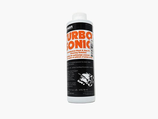 Lyman Turbo Sonic concentrated detergent for firearm and steel parts - 16 fl