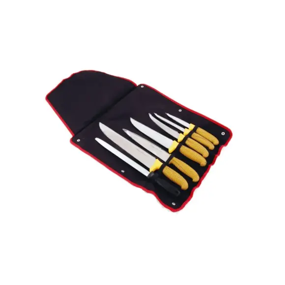 Bolsa de 6 Cuchillos de Carnicero Pradel
