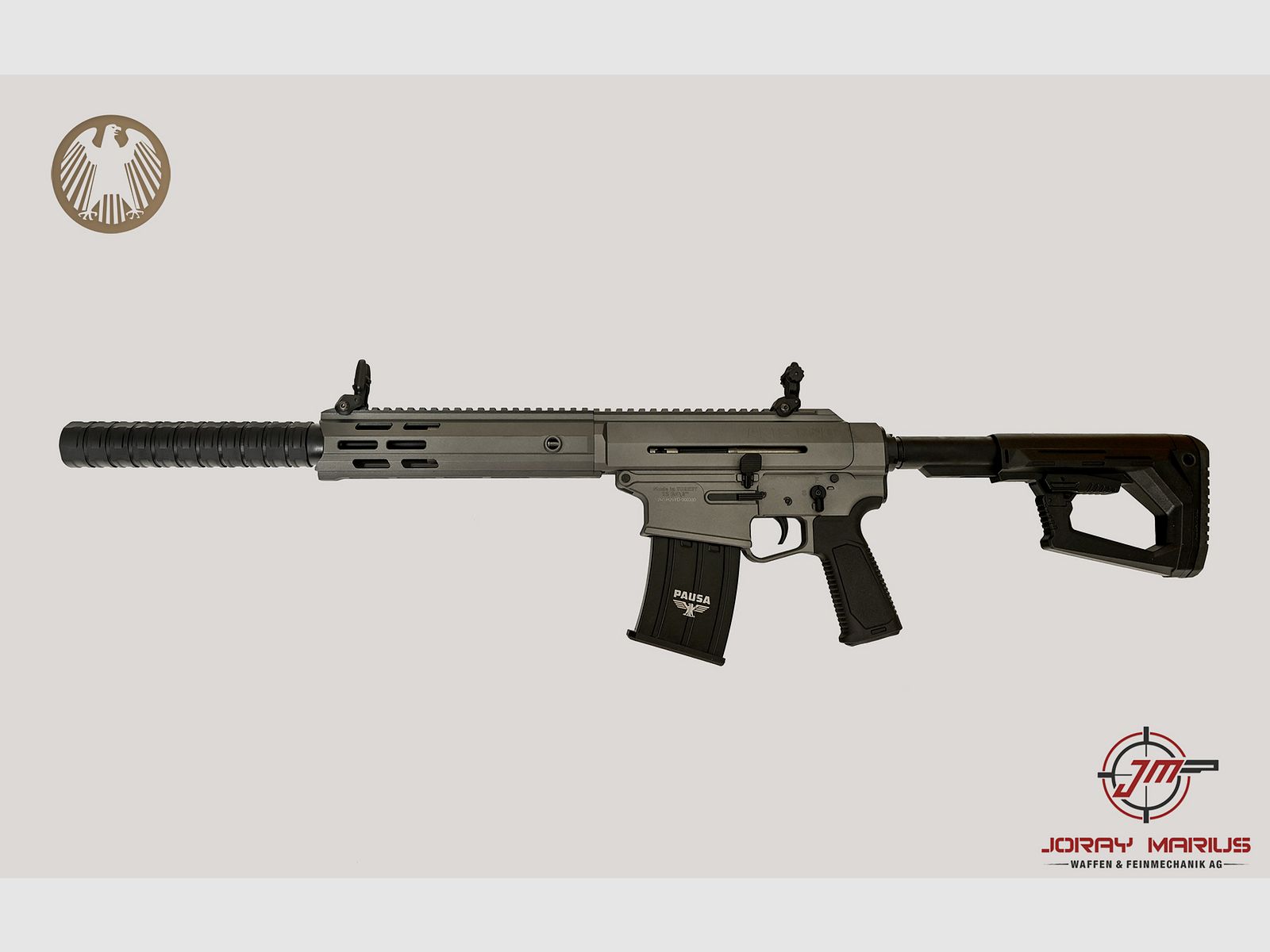 Panzer Arms AR12 Pro Halbautomat 12/76 18.5″ Grey Short, Bild 2 von 2