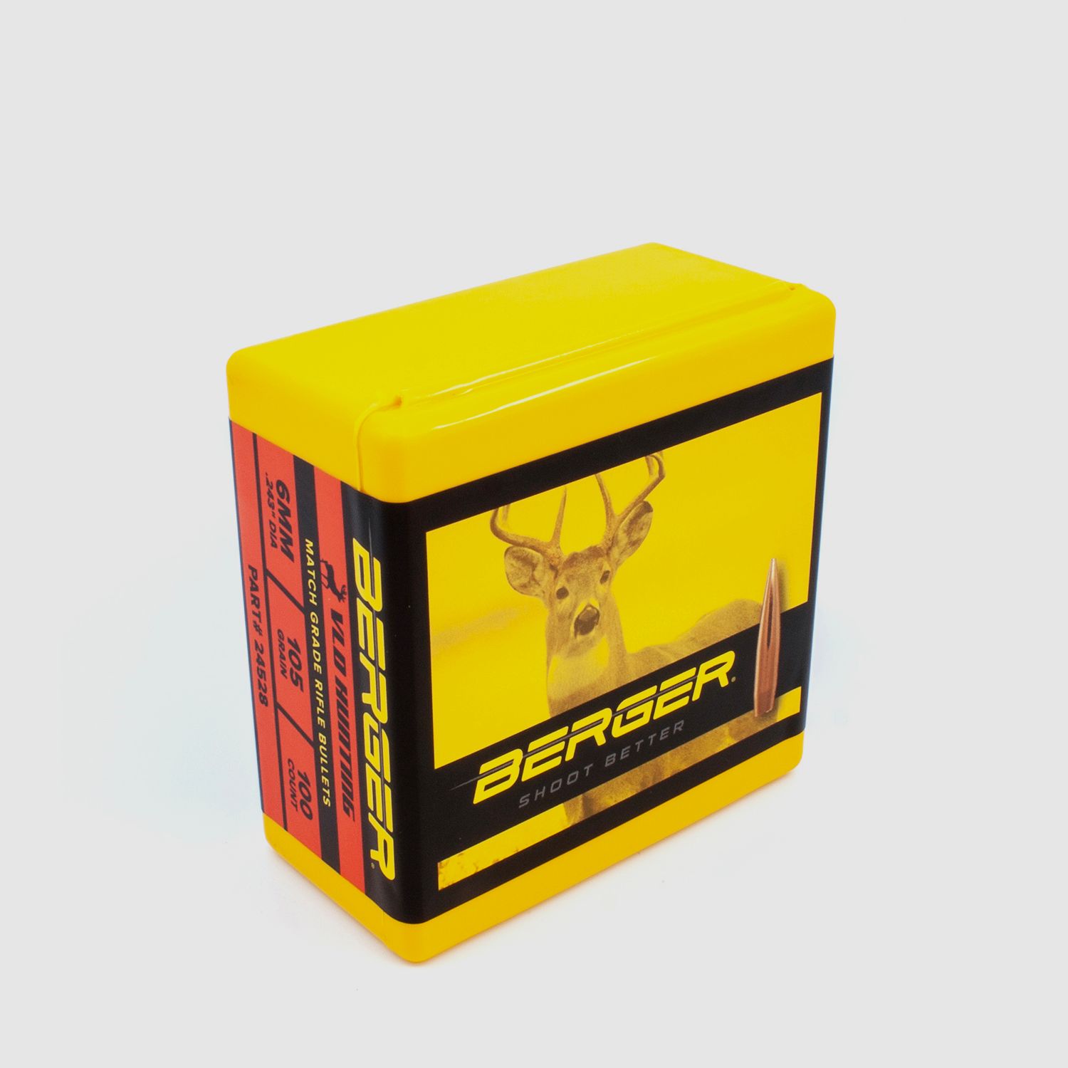 Proiettile Berger 6mm/.243 VLD Hunting 105GR 100 Pezzi