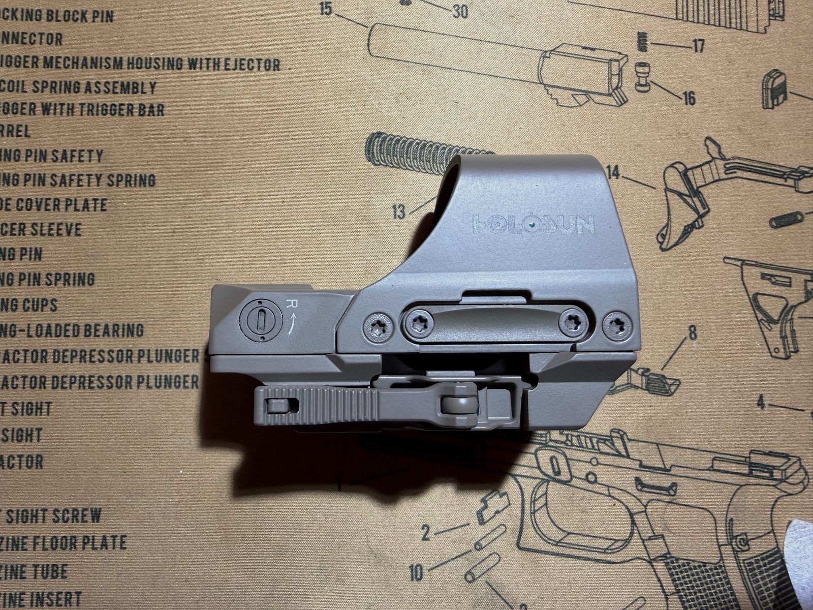  Holosun HS 510 C-GR-FDE  visor réflex