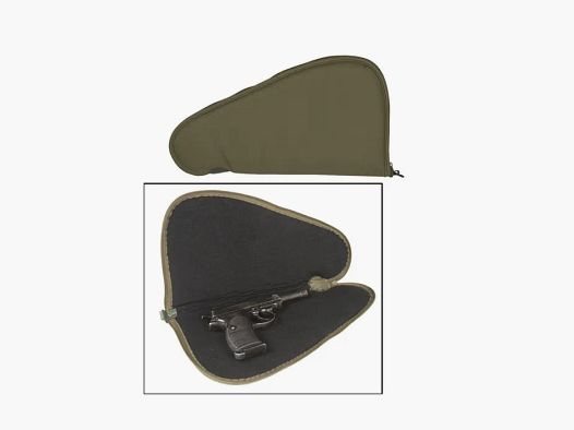 Funda para pistola / Pistol Case, con cerradura, Pequeña (30cm), Oliva