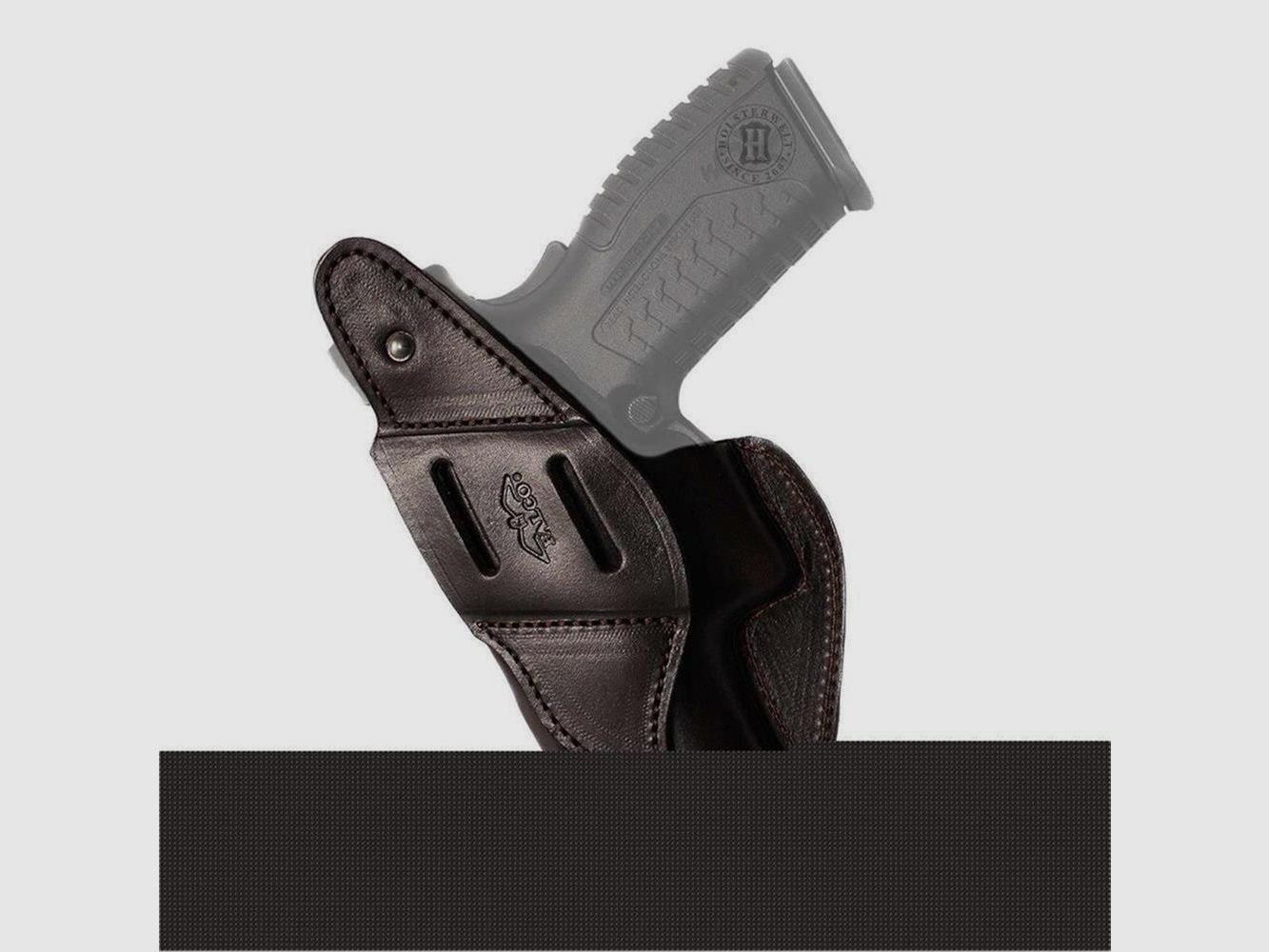 Lederholster mit Ornament Rechtshänder-Schwarz Walther P99