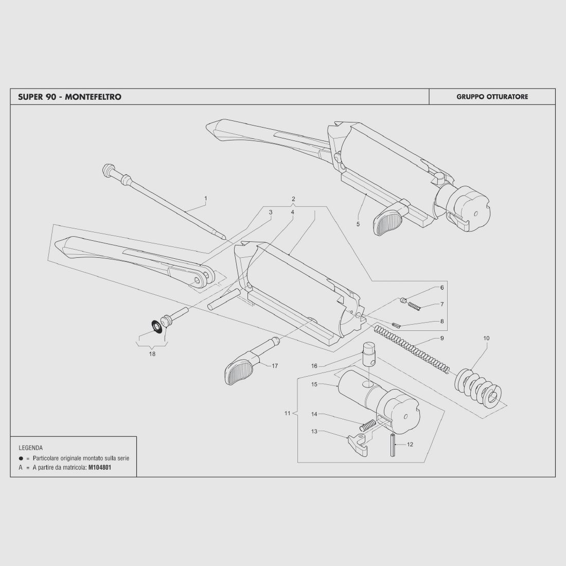 Stift für Schlagbolzen Benelli S.90 Kal.12 Fig.18
