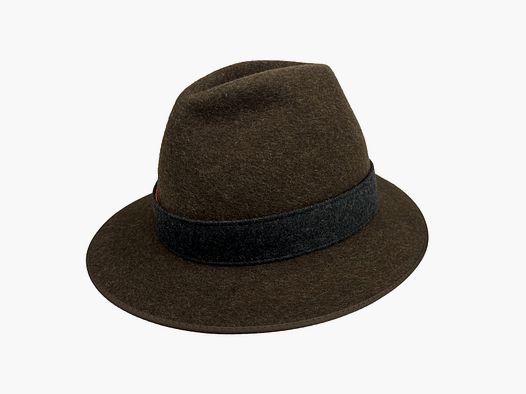 CAPPELLO DI CACCIA Lodenhut Graz Marrone con Nastro di Avviso