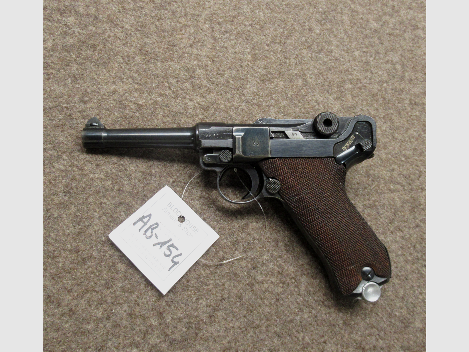 AB-154 Pistole MAUSER mod. P08 Kal. 9mm Para, Bild 2 von 7