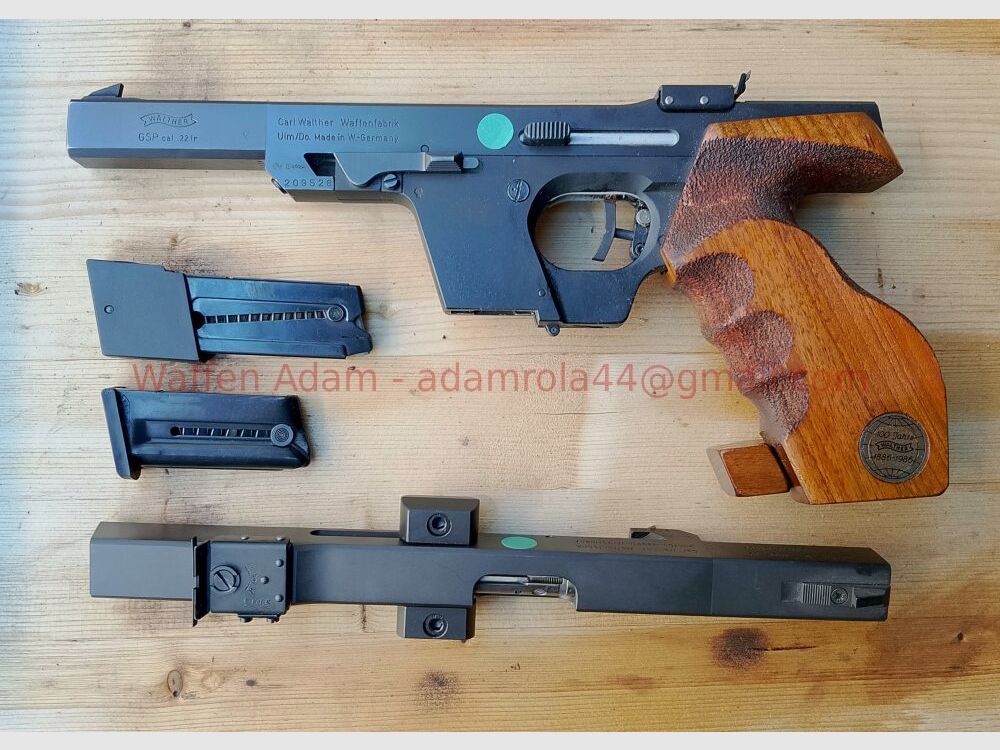 Carl Walther '100 años de Walther' GSP Pistola Deportiva .32S&W y .22lr
