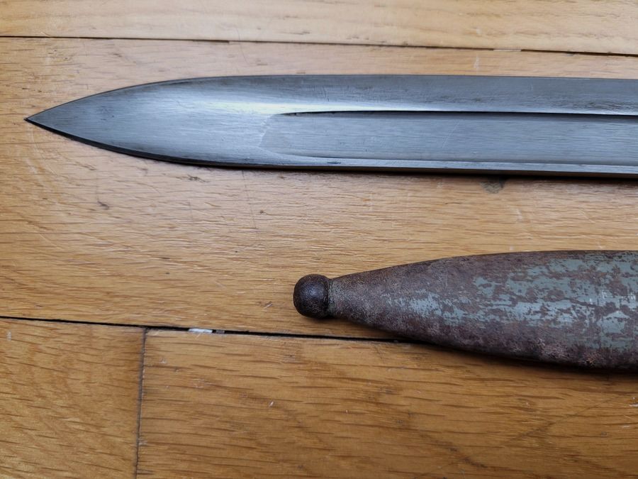 Oostenrijks-Hongaarse bajonet 1895 – zeldzame variant voor "technische troepen" – vervaardigd door F.G.G.Y – TBE, afbeelding 6 van 11