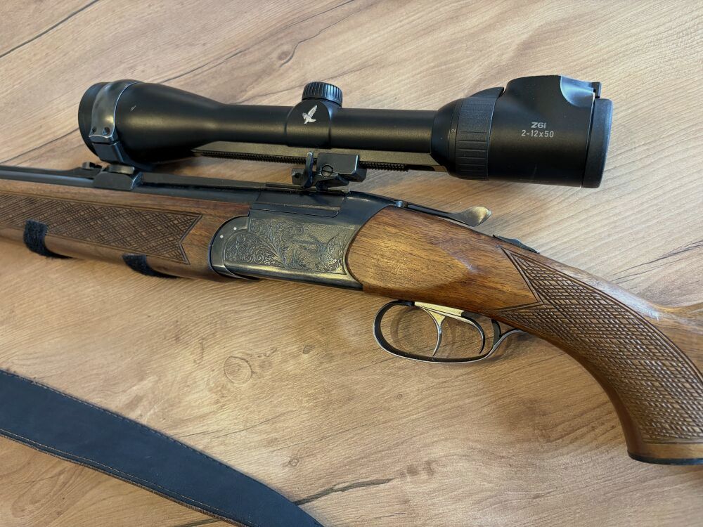 CZ Brünner 502.3 inkl. Swarovski Z6i 2-12x50 mit Schiene und Schwenkmontage 7x65R 12/70 inkl. Bockdoppel-Wechsellauf 12/70