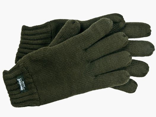 Skogen Strick Finger-Handschuhe Olive