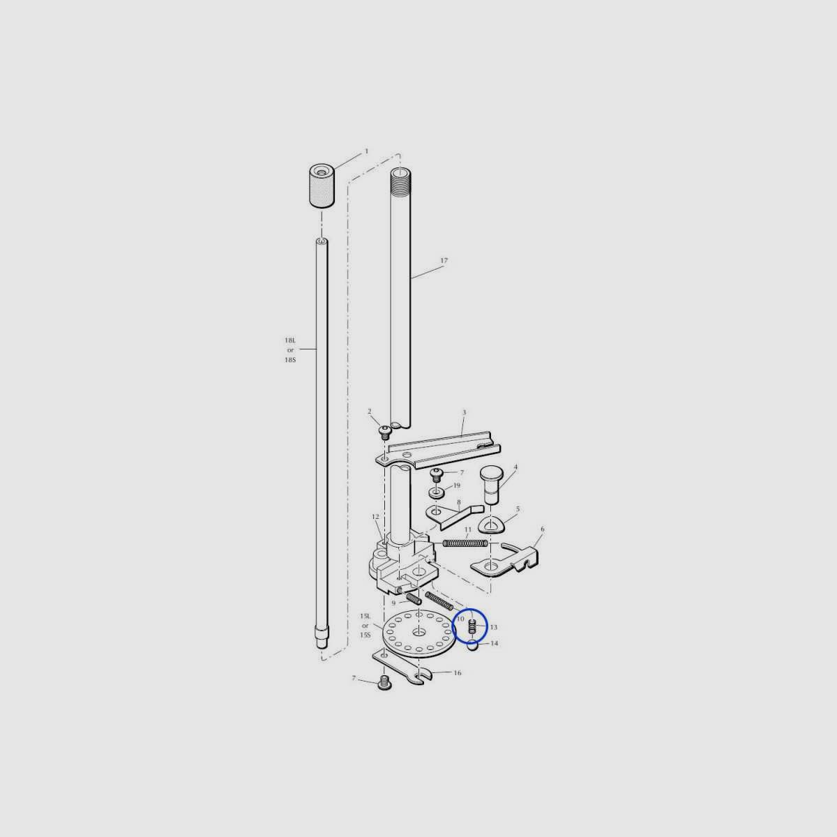 Eemann Tech Disc Detent Feder 13844 für Dillon XL650, Bild 3 von 3