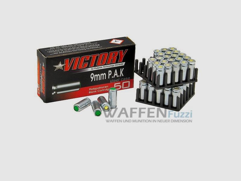 Victory Pobjeda Platz ammunition caliber 9mm P.A.K. galvanized