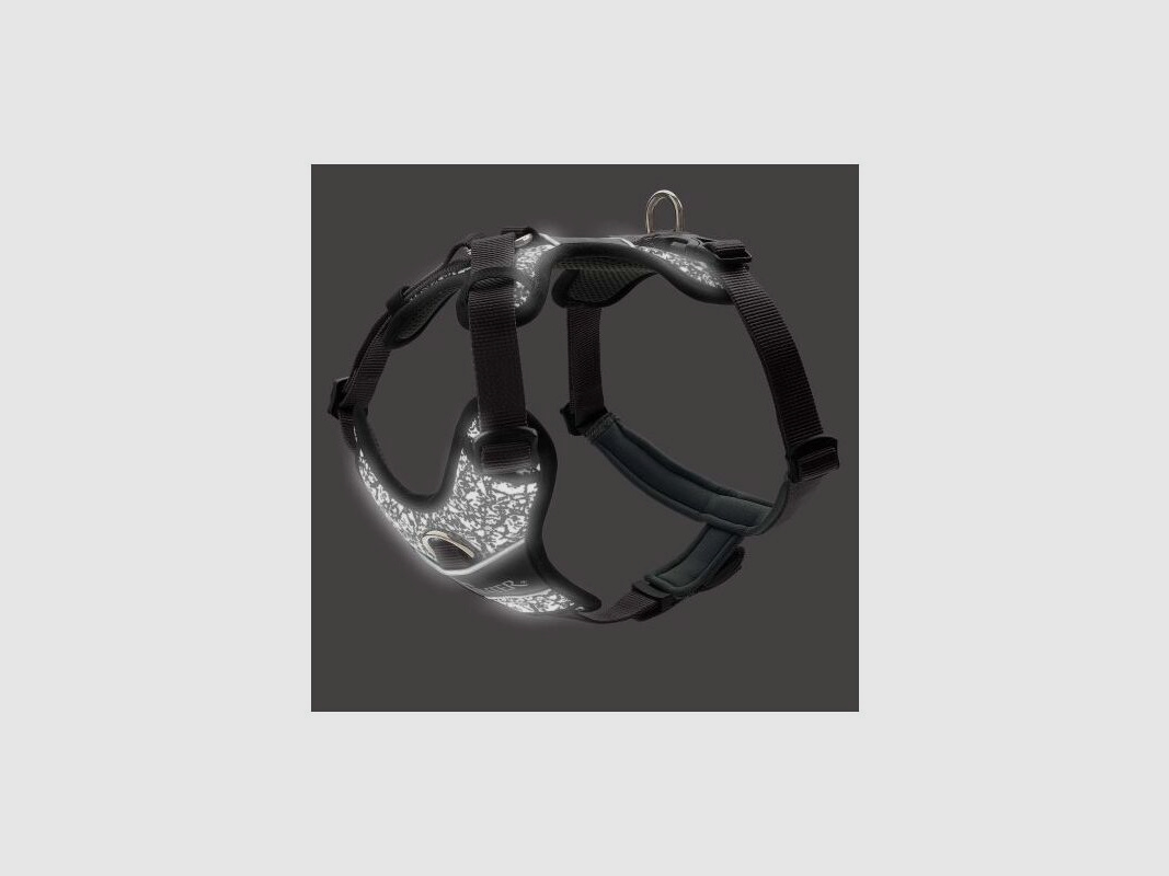 Hunter Geschirr Divo Reflect Schwarz/Grau