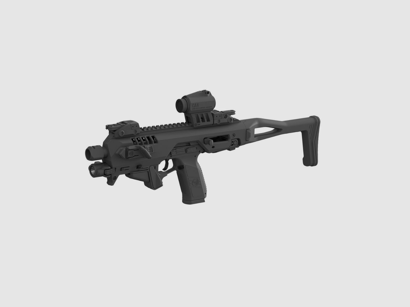 CAA Micro Roni 4X nero Glock 17, 19, 19X, 22, 23, 31, 32, 45, immagine 1 di 3
