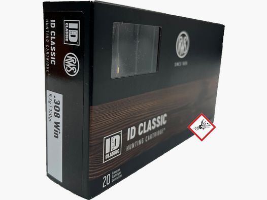 RWS ID Classic cartouche de chasse cal. .308 Win 150grs