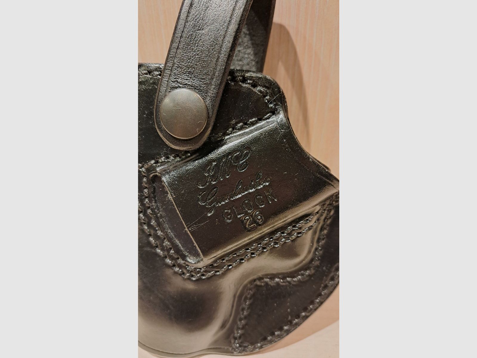 Holster JMC Leder schwarz GLOCK 26, Bild 2 von 4