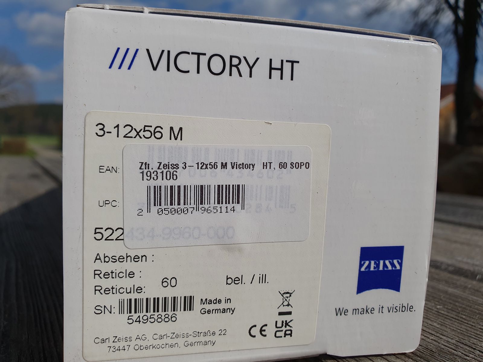 ZF Zeiss 3-12x56 M Victory HT 60 „Neu - Noch nicht geöffnet“, Bild 3 von 3