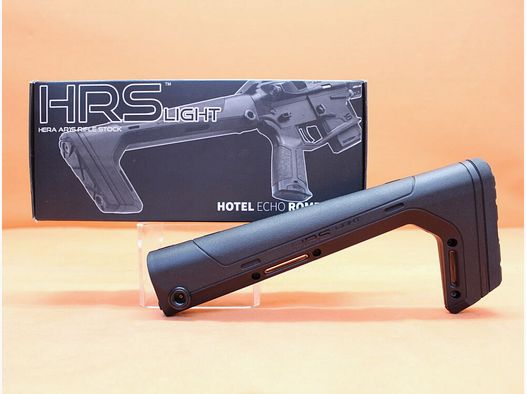 HERA AR-15: Buttstock HERA HRS-B Light (12.43) BLK Fixed Stock Polymer Black/ Fixed stock black