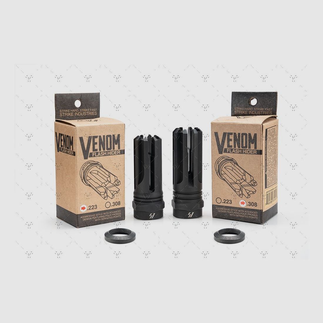 Strike Industries Venom Flash Hider do .223/5.56 – 1/2-28″, zdjęcie 2 z 7