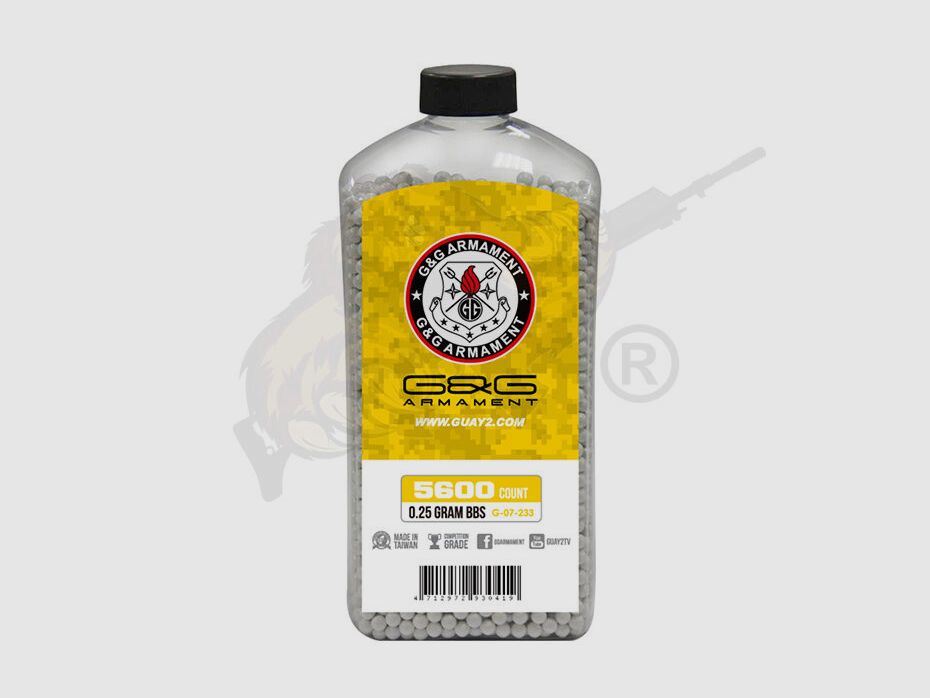 Perfect Airsoft BB`s 0.25g (5.600 Stück) diameter 5,95mm - Weiß