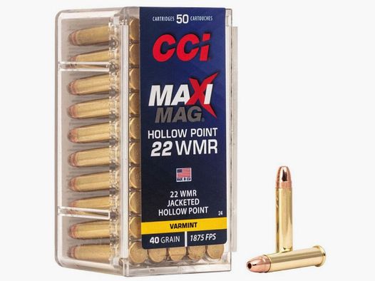 CCI Maxi-Mag JHP 40grs 50St .22wmr
