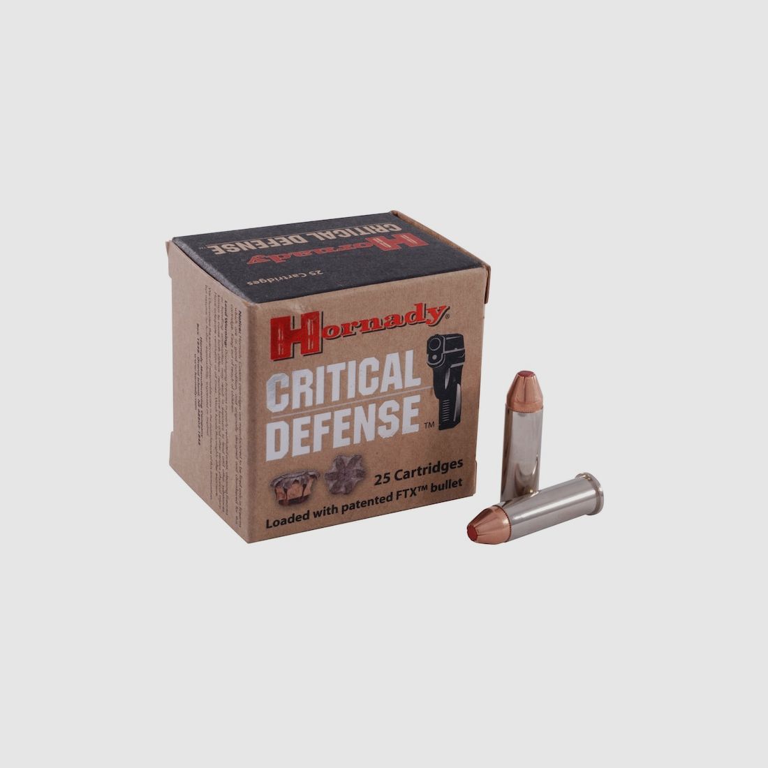 Hornady Critical Defense .38 Special 110GR FTX 25 cartucce